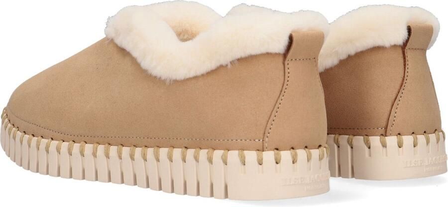 Ilse Jacobsen Pantoffels Dames Sloffen Instappers Suède Harde zool Dichte hiel Tulip 3050 Beige - Foto 11