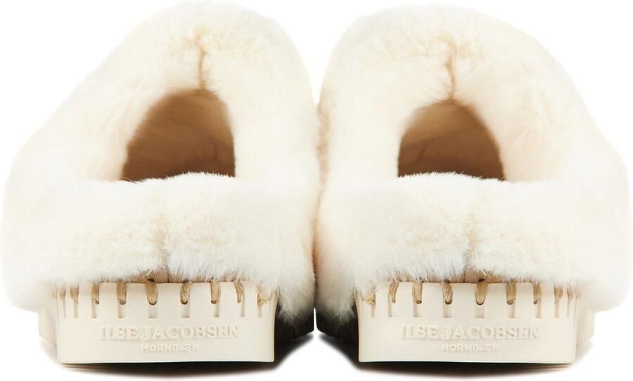 Ilse Jacobsen Pantoffels Dames Sloffen Instappers Suède Harde zool Open hiel Tulip 3871 Beige - Foto 5