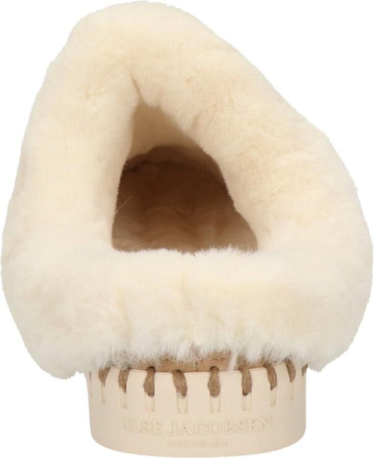 Ilse Jacobsen Pantoffels Dames Sloffen Instappers Suède Harde zool Open hiel Tulip 3871 Beige - Foto 3