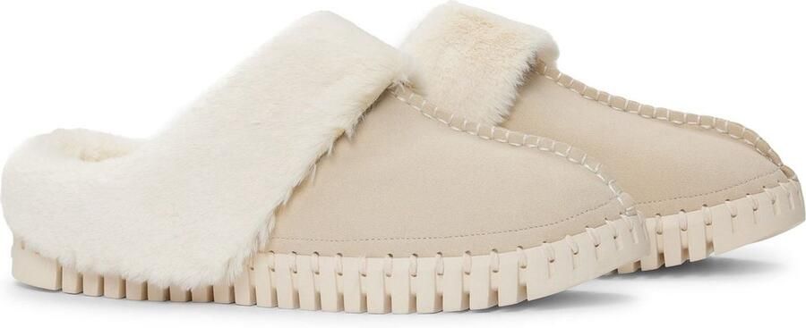 ILSE JACOBSEN Pantoffels Dames Tulip3871 Maat: 37 Materiaal: Suèdelook Kleur: Beige - Foto 3