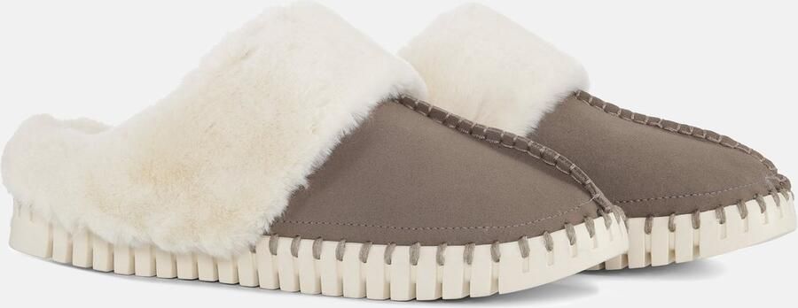 ILSE JACOBSEN Pantoffels Dames Tulip3871 Maat: 36 Materiaal: Suèdelook Kleur: Grijs - Foto 5