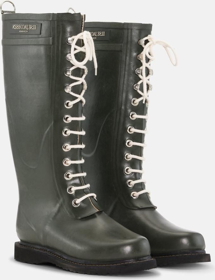 Ilse Jacobsen Long Rubberboot Regenlaars Dames Middenkaki
