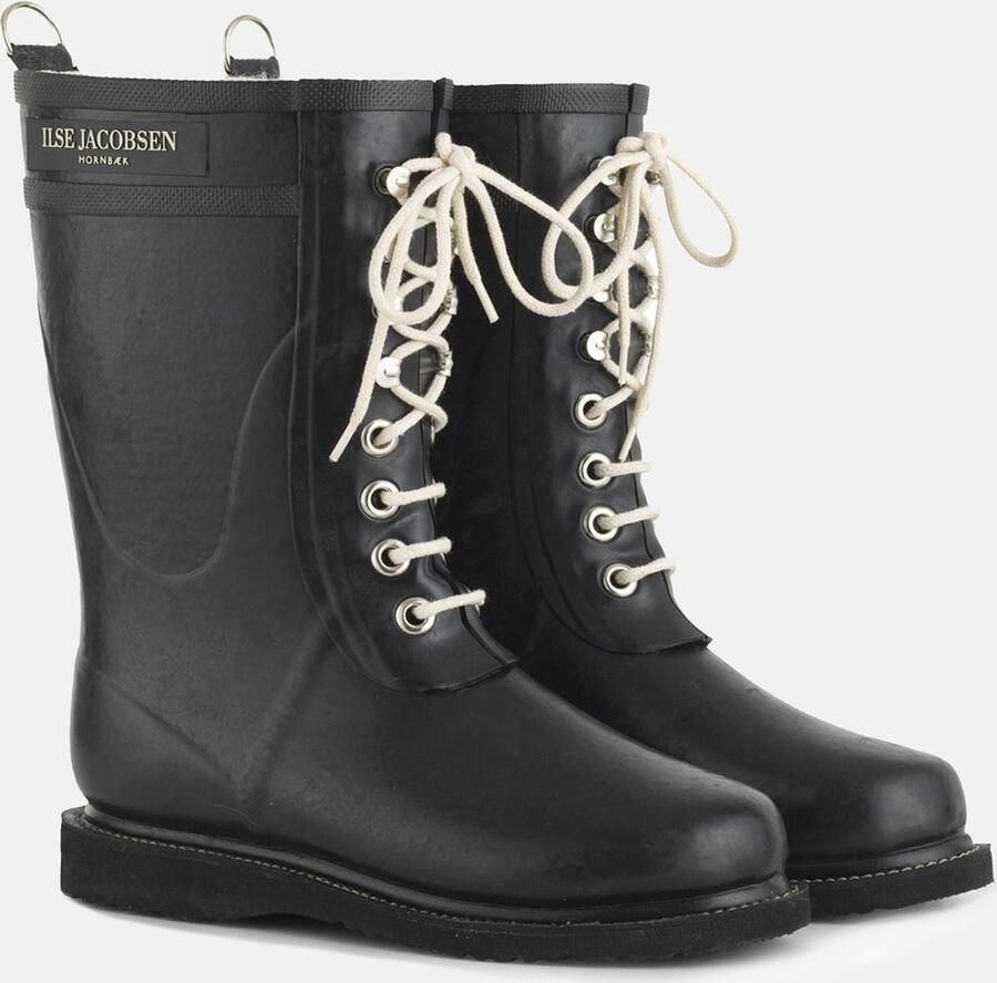 Ilse Jacobsen 3 4 Rubberboot Regenlaars Dames Zwart