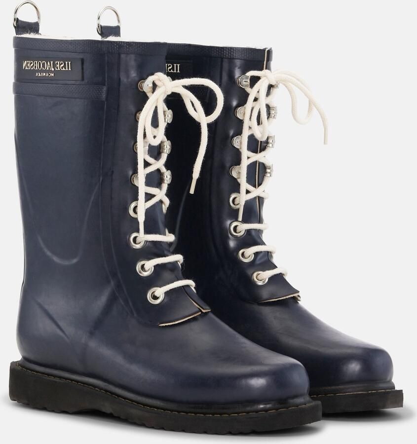Ilse Jacobsen 3 4 Rubberboot Regenlaars Dames Indigo Blauw