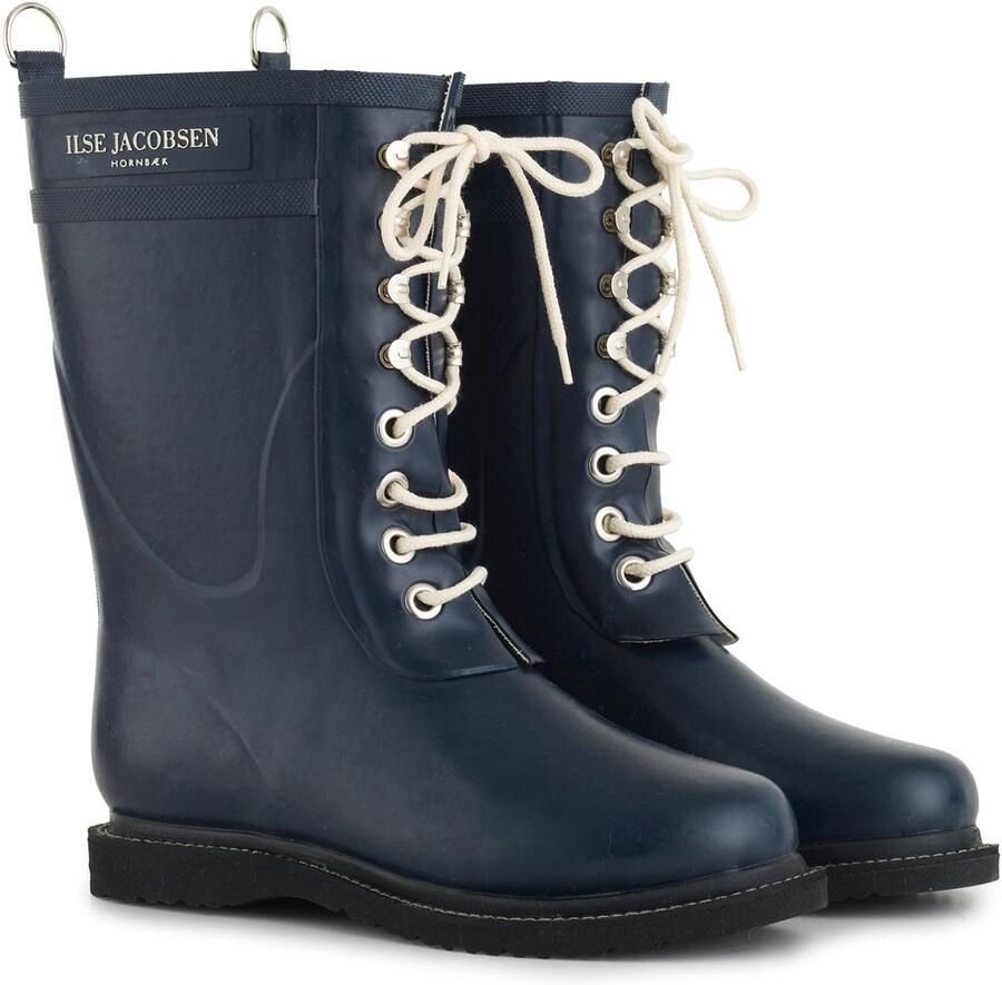 Ilse Jacobsen 3 4 Rubberboot Regenlaars Dames Indigo Blauw