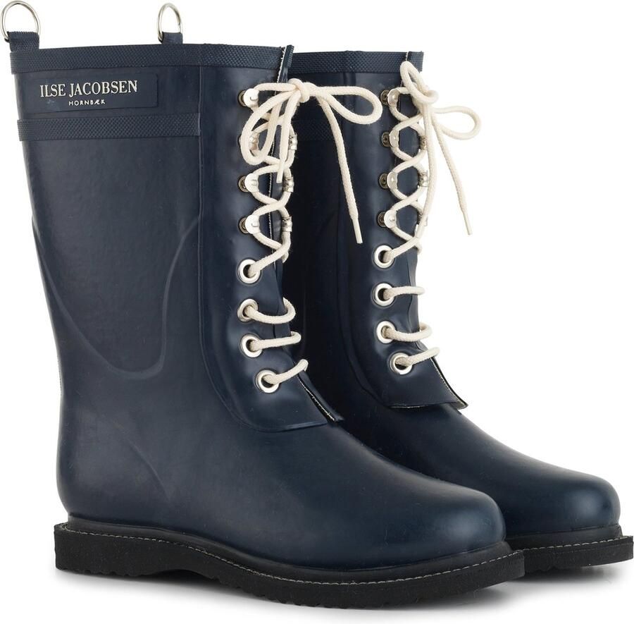 Ilse Jacobsen 3 4 Rubberboot Regenlaars Dames Indigo Blauw
