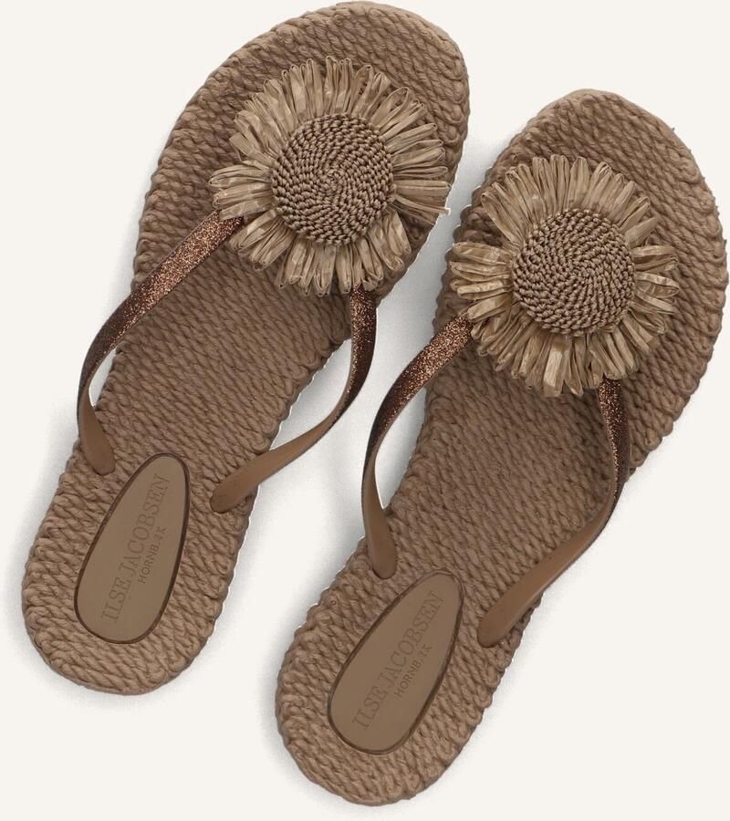 ILSE JACOBSEN Teenslippers Dames Cheerful16f Rubber Beige
