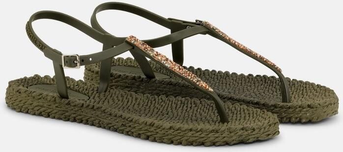 Ilse Jacobsen Slippers met koper mix strass steen CHEERFUL10C
