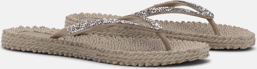 ILSE JACOBSEN Teenslippers Dames Cheerful03g Rubber Taupe