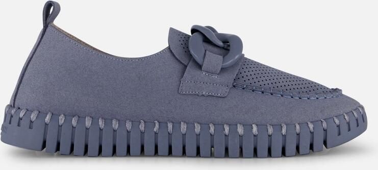 Ilse Jacobsen Tulip Loafers blauw Microvezel Dames
