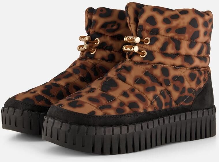 Ilse Jacobsen Tulip6082 Enkellaarsjes bruin Nylon Dames