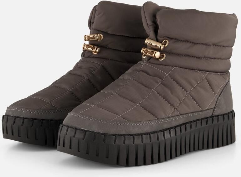 Ilse Jacobsen -Dames taupe donker ballerina's & mocassins