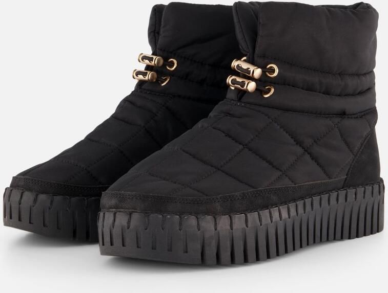 Ilse Jacobsen Tulip6082 Enkellaarsjes zwart Nylon Dames