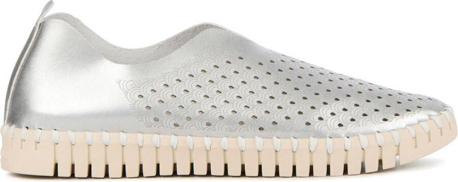 ILSE JACOBSEN Instappers Dames Tulip3275 Maat: 37 Materiaal: Leatherlook Kleur: Zilver