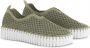 ILSE JACOBSEN Instappers Dames Tulip3373 Maat: 40 Materiaal: Textiel Kleur: Groen - Thumbnail 9