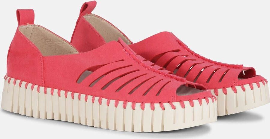 Ilse Jacobsen Instapsandalen TULIP9376 beige zool 309 Viva Magenta