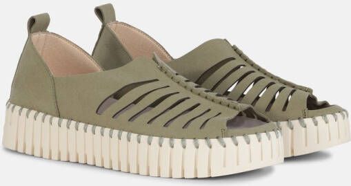 Ilse Jacobsen Instapsandalen TULIP9376 beige zool 410 Army