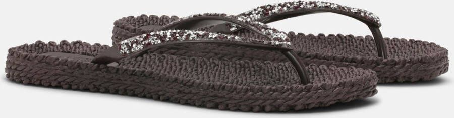 Ilse Jacobsen Slippers met glitter CHEERFUL03G 540 Prune