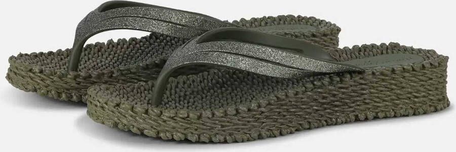 Ilse Jacobsen Slippers met lichte plateauzool CHEERFUL13 410 Army
