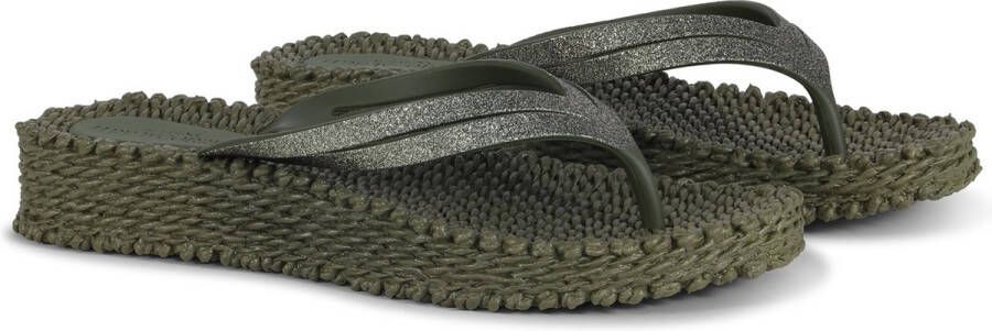 Ilse Jacobsen Slippers met lichte plateauzool CHEERFUL13 410 Army