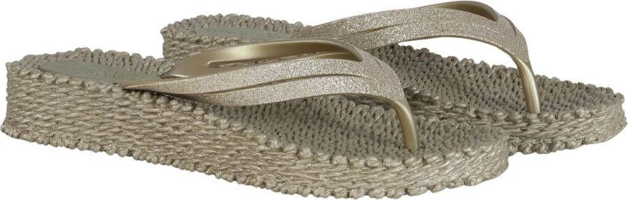 ILSE JACOBSEN Teenslippers Dames Cheerful13 Maat: 41 Materiaal: Rubber Kleur: Goud - Foto 3