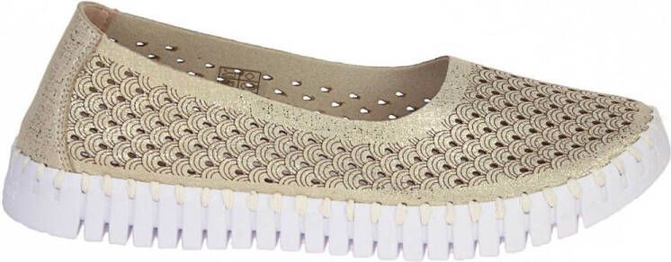 Ilse Jacobsen Tulip Ballerina's goud Microvezel Dames