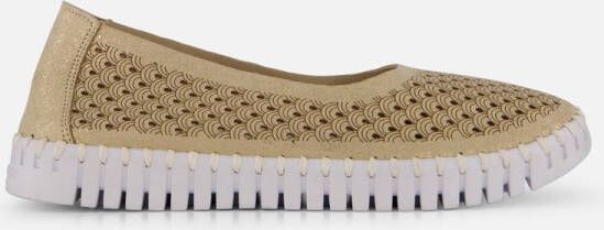 Ilse Jacobsen Tulip Ballerina's goud Microvezel Dames