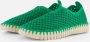 ILSE JACOBSEN Instappers Dames Tulip3275 Maat: 37 Materiaal: Textiel Kleur: Groen - Thumbnail 2