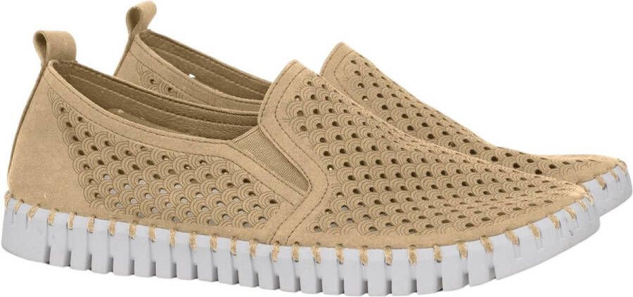 Ilse Jacobsen Instappers Heren TULIP140MEN beige zool 110 Latte