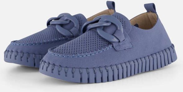 Ilse Jacobsen Tulip Loafers blauw Microvezel Dames