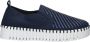 Ilse Jacobsen Instappers Platform TULIP3876 beige zool 660100 Dark Indigo White - Thumbnail 1