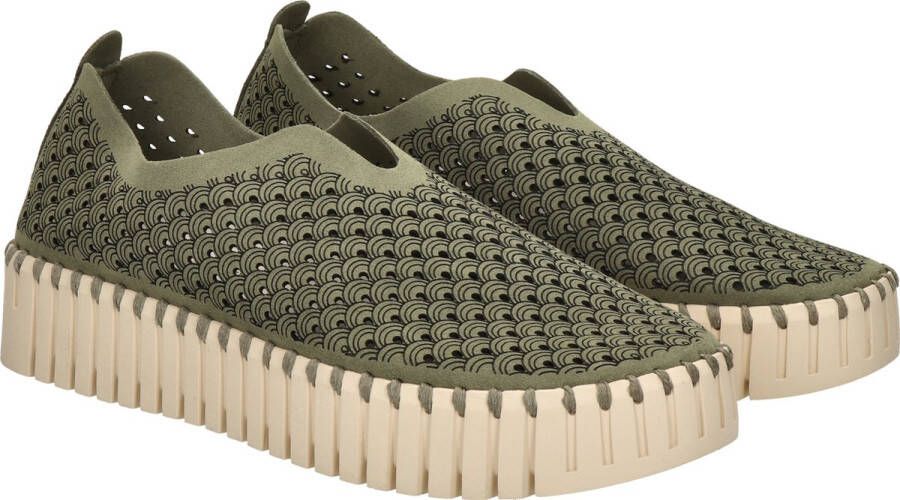 ILSE JACOBSEN Instappers Dames Tulip3373 Maat: 39 Materiaal: Textiel Kleur: Groen - Foto 2