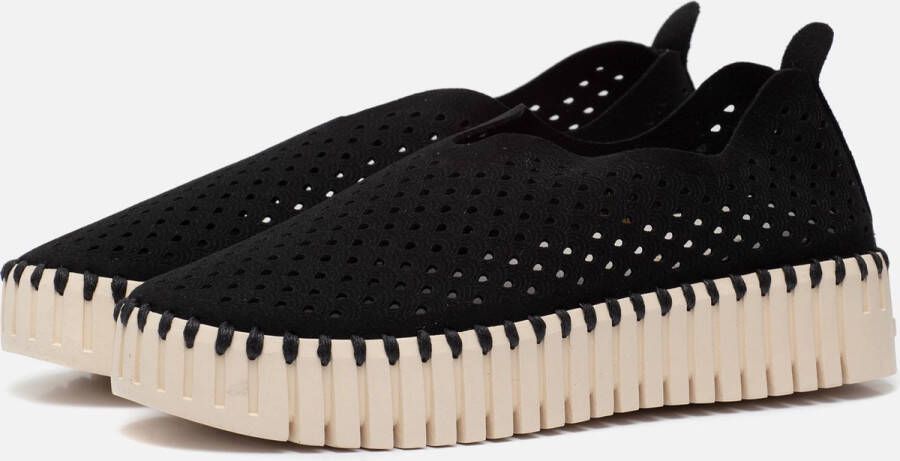 Ilse Jacobsen Tulip Platform Instappers zwart Dames
