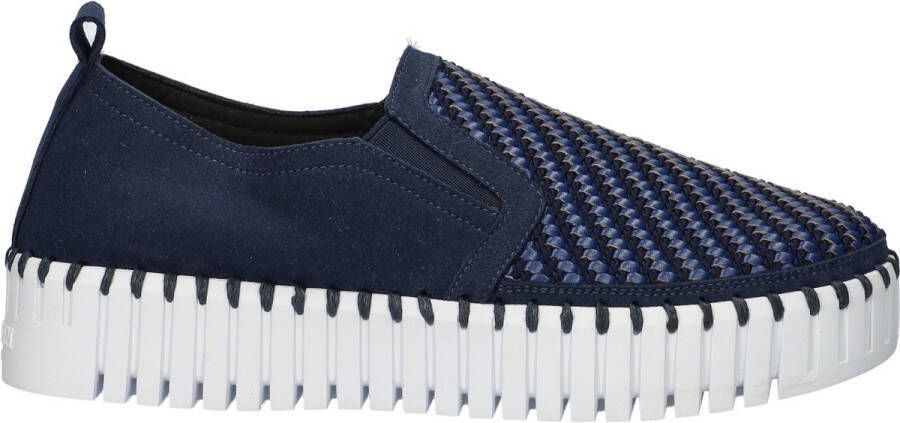 Ilse Jacobsen Instappers Platform TULIP3876 beige zool 660100 Dark Indigo White