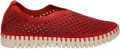 Ilse Jacobsen Instappers Dames Instapschoenen Damesschoenen Canvas Tulip 3275 Rood - Rood