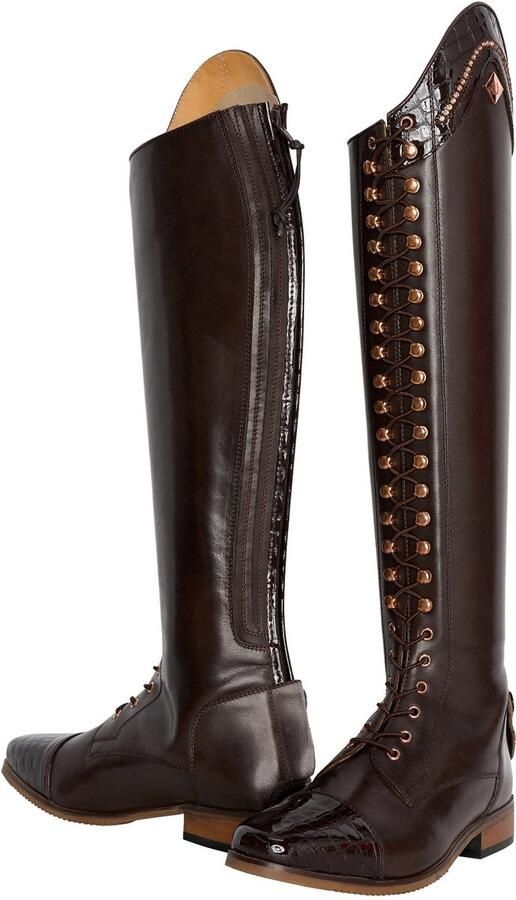 Imperial Riding Olania Dressage Rijlaarzen Bruin Croco 37 Long Regular