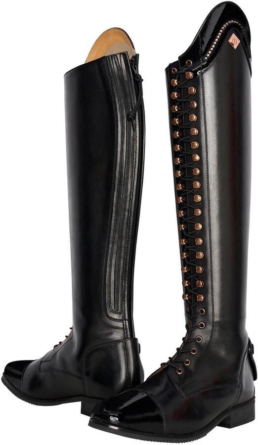 Imperial Riding Olania Dressage Rijlaarzen Zwart Rosegoud 41 Regular Narrow