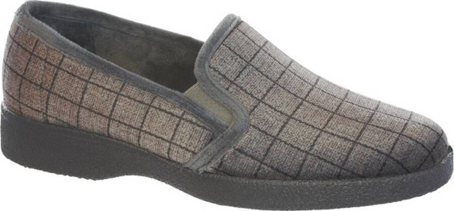 IMPORT Pantoffel met ruit pantoffel Merk: Grijs t m