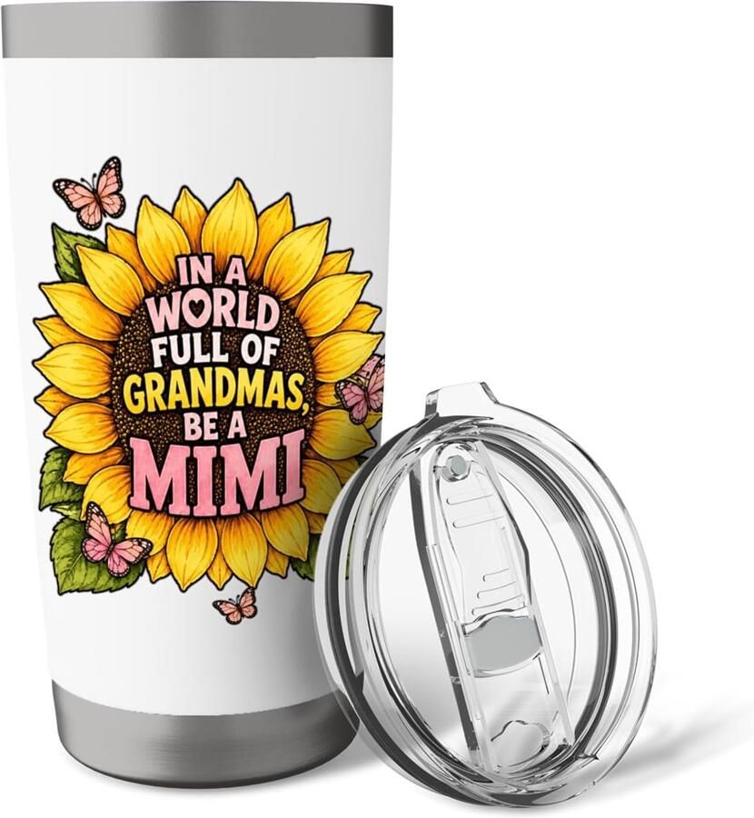 In een wereld vol oma's wees een Mimi Thermosbeker dubbelwandig roestvrij staal