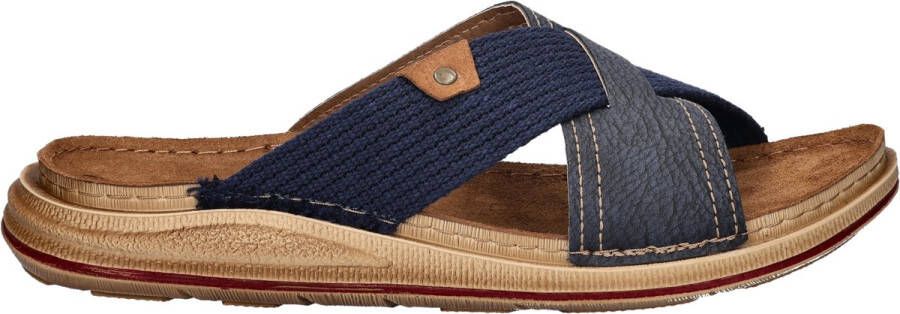 Inblu heren slipper Blauw
