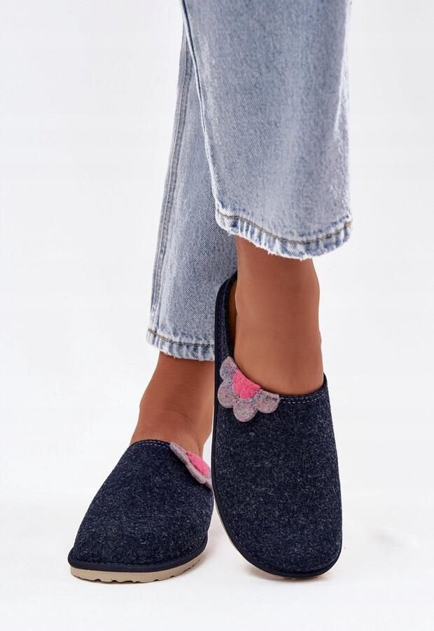 Inblu Dames Pantoffels CS000043 Marineblauw