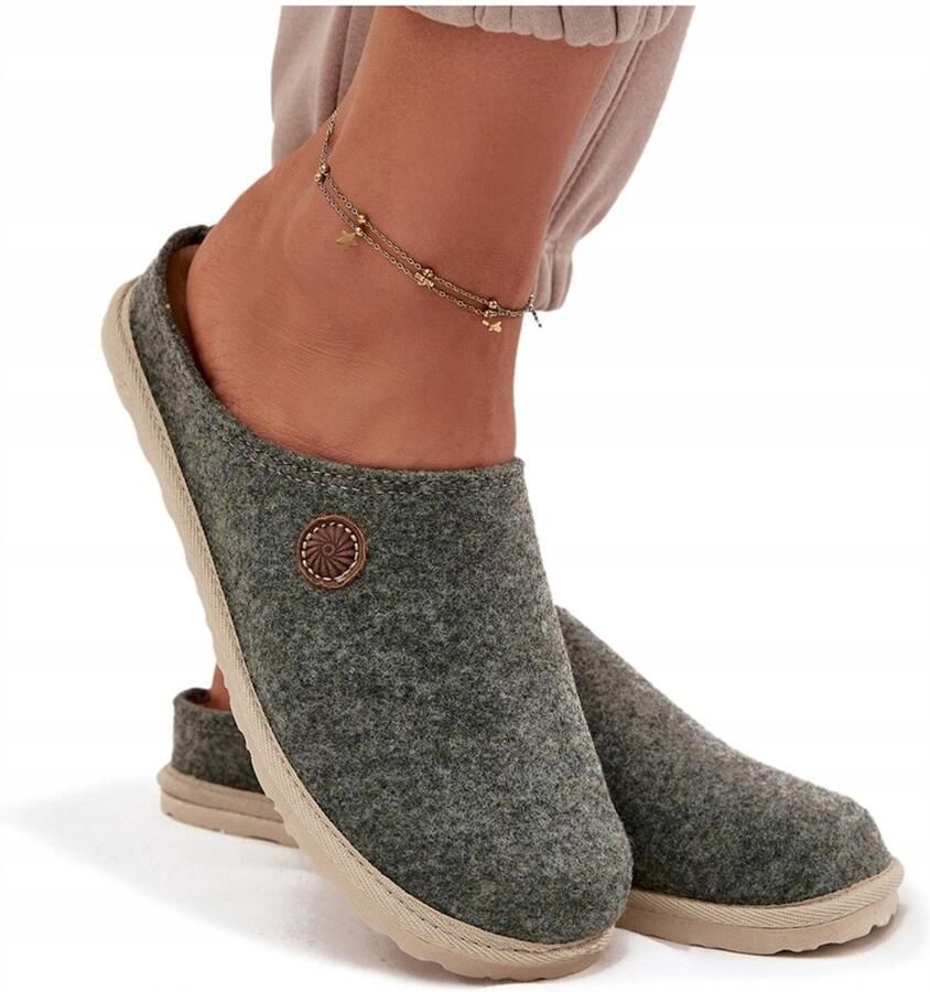 Inblu Dames Pantoffels CS000047 Groen Comfortabel & Licht