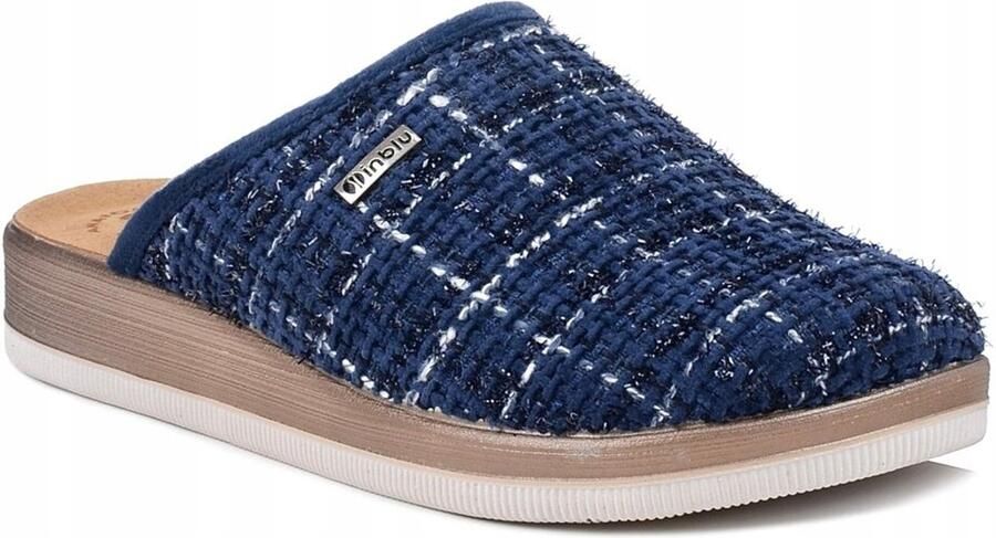 Inblu Dames Pantoffels CT-33 Navy Blauw