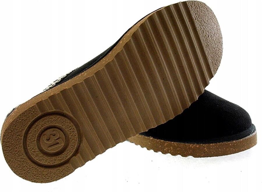 Inblu Dames Pantoffels EY030 Zwart Warme & Comfortabele Huisschoenen