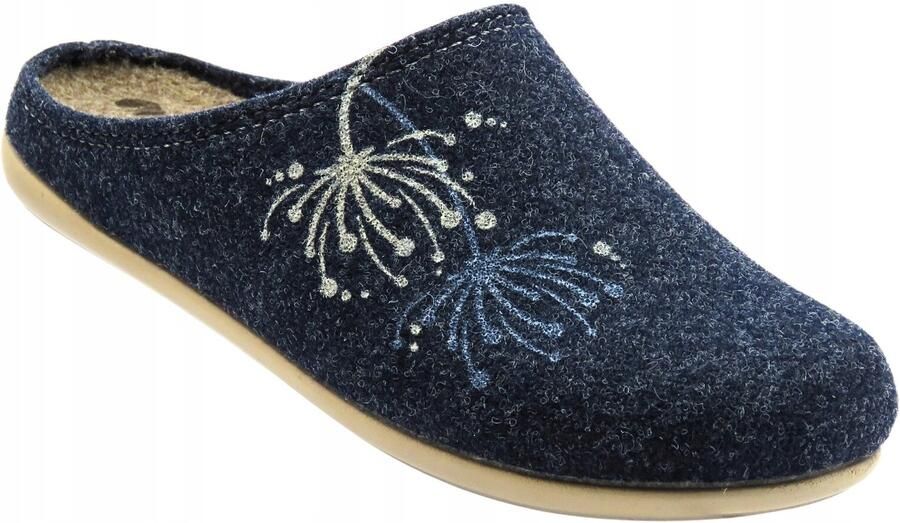 Inblu Dames Pantoffels GF-30 Grijs-Blauw Comfortabel & Zacht