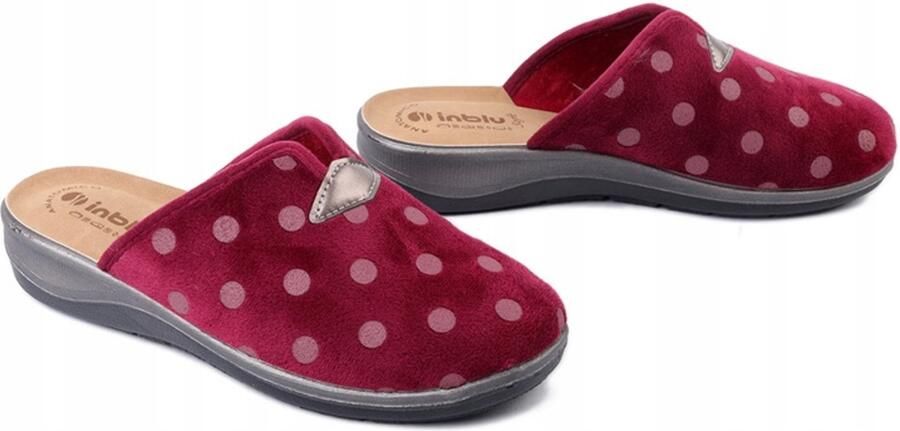 Inblu Dames Pantoffels OD-14 Bordeaux