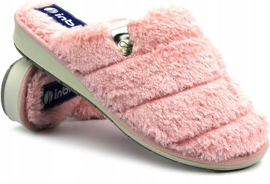Inblu Dames Pantoffels Roze LB-95 Zacht Warm voor de Winter