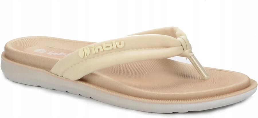 Inblu Dames Teenslippers Zomer Beige