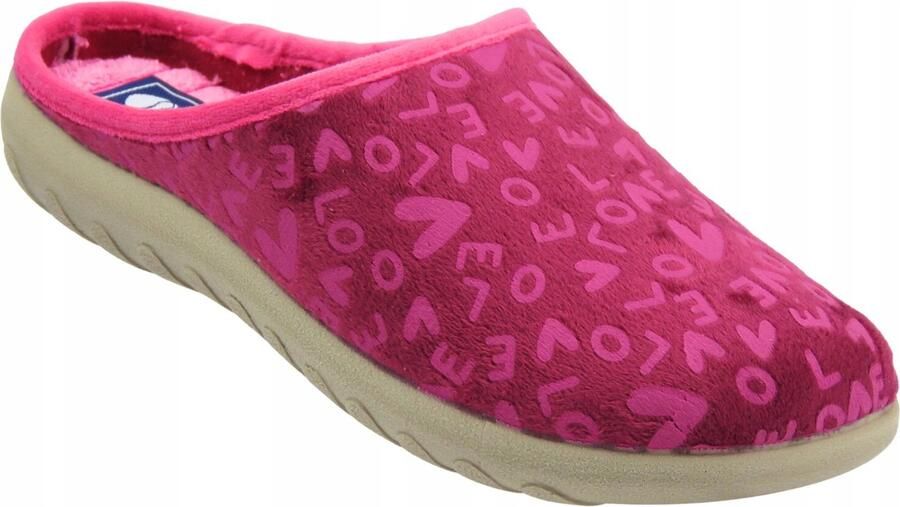 Inblu ET-32 Dames Pantoffels Borduur Bordo Licht Comfortabel