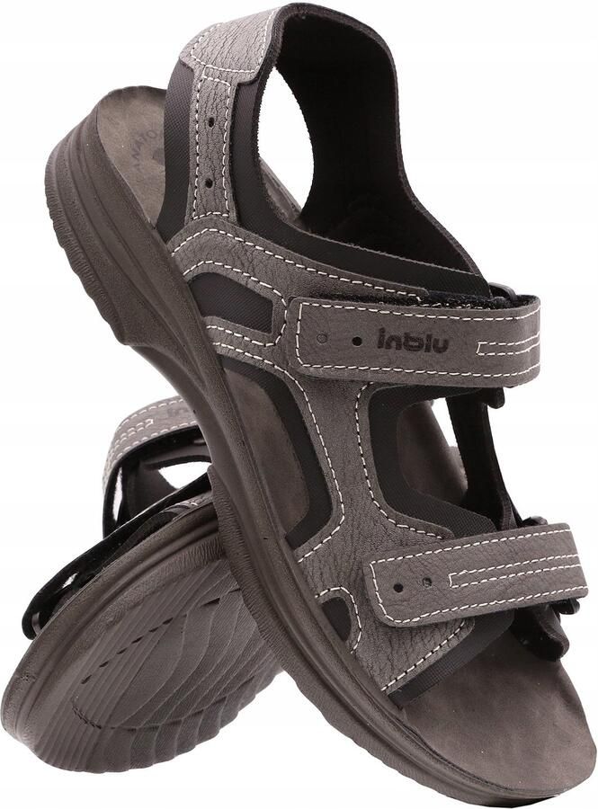 Inblu Heren Sandalen IN-RY-29 Comfortabele Leren Zomerschoenen